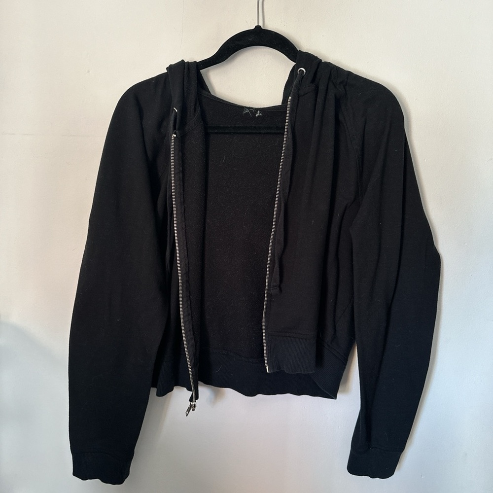 Black Zip-Up Hoodie